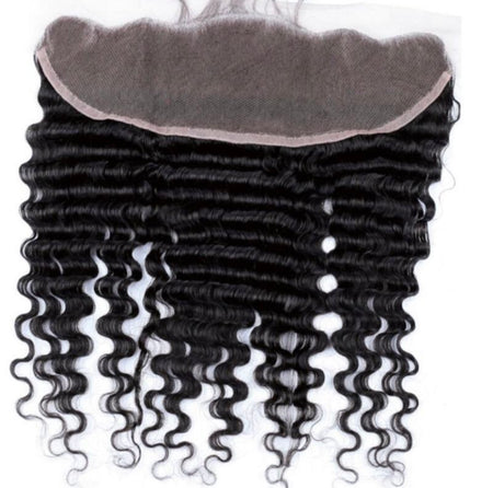 10A Malaysian 13 x4 Deep Curly Frontal-HD Lace